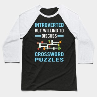 Introverted Crossword Puzzles Baseball T-Shirt